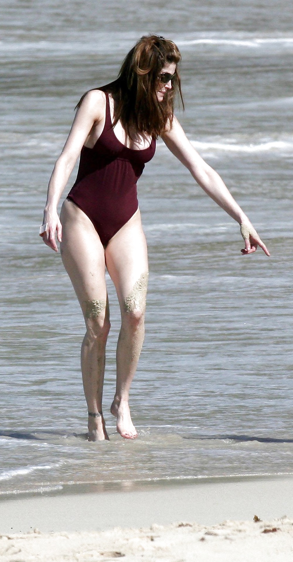 Stephanie seymour in bikini sulla spiaggia di flamands a st. barts
 #3542141