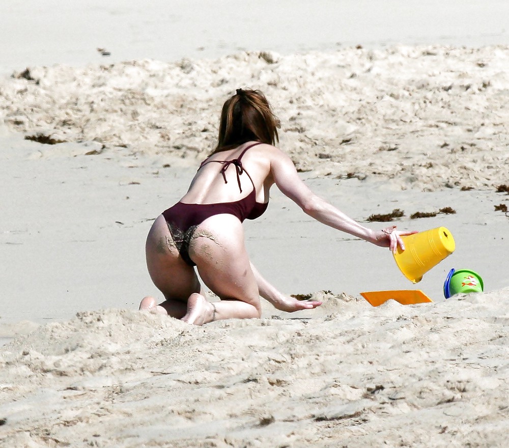Stephanie Seymour En Bikini Sur La Plage De Flamands à R. Barts #3542230