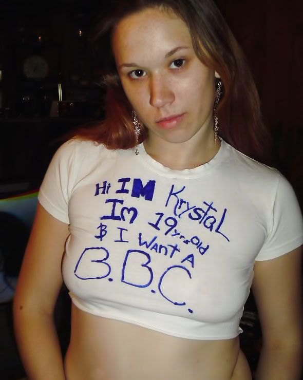 YOUNG WHITE SLUTS SHOWING THEIR PREFERENCE FOR THE BBC #12391165