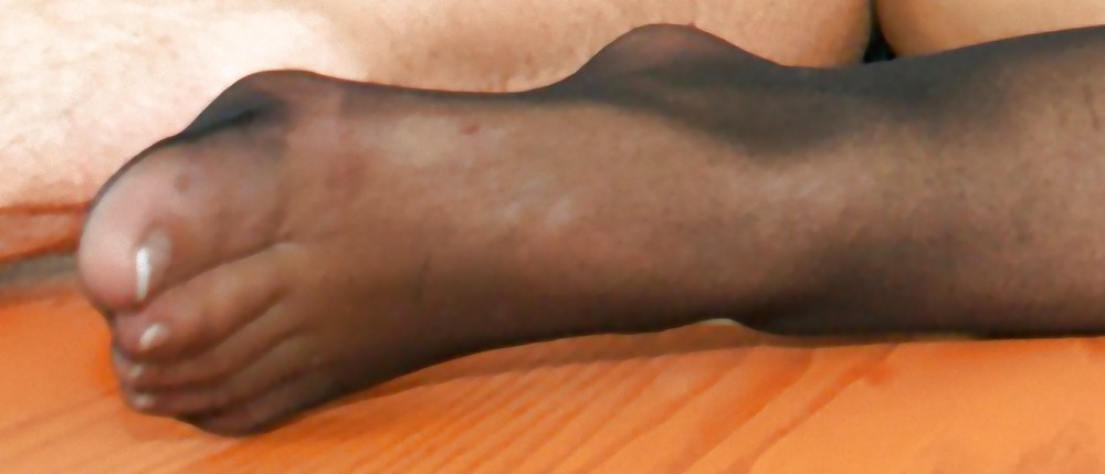 Black stockings & foot gallery (hot) #16398400