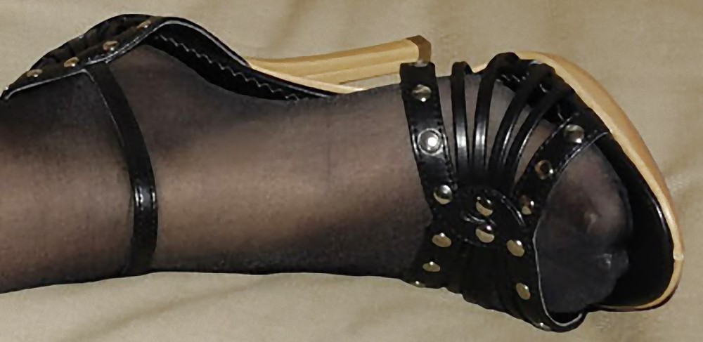 Black stockings & foot gallery (hot) #16398442