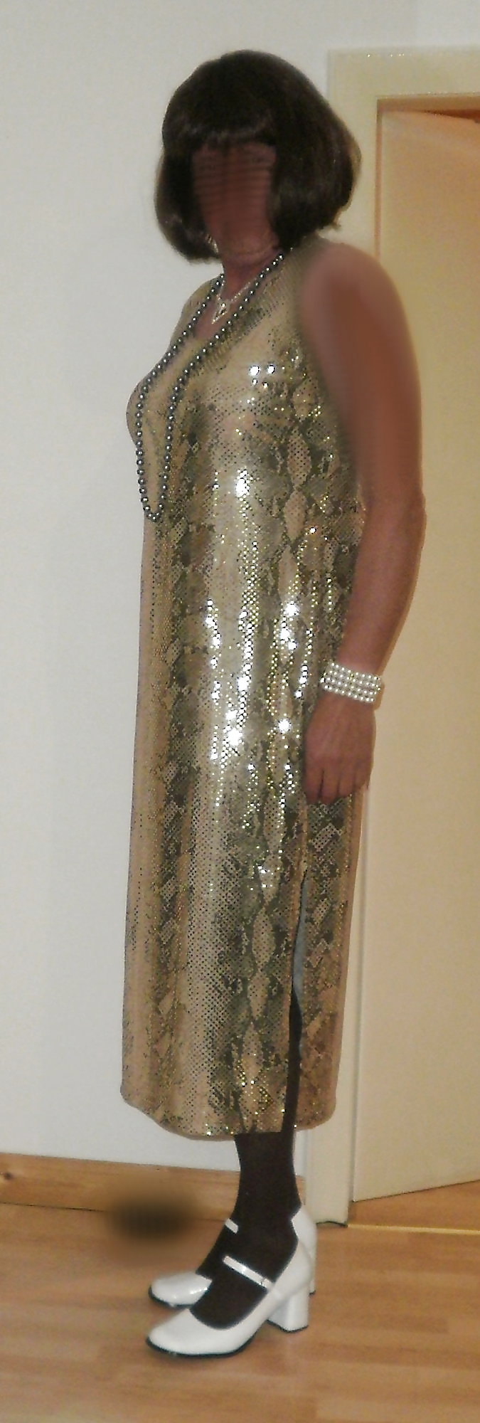 Langes Glitzerkleid #6400538