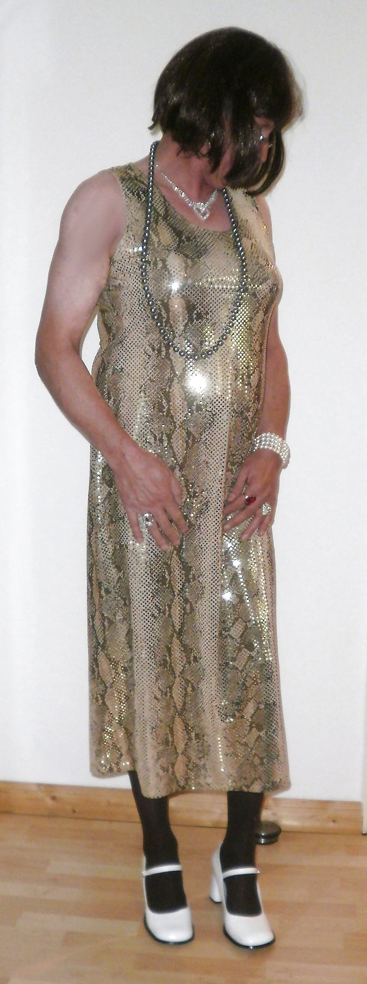 Langes Glitzerkleid #6400669