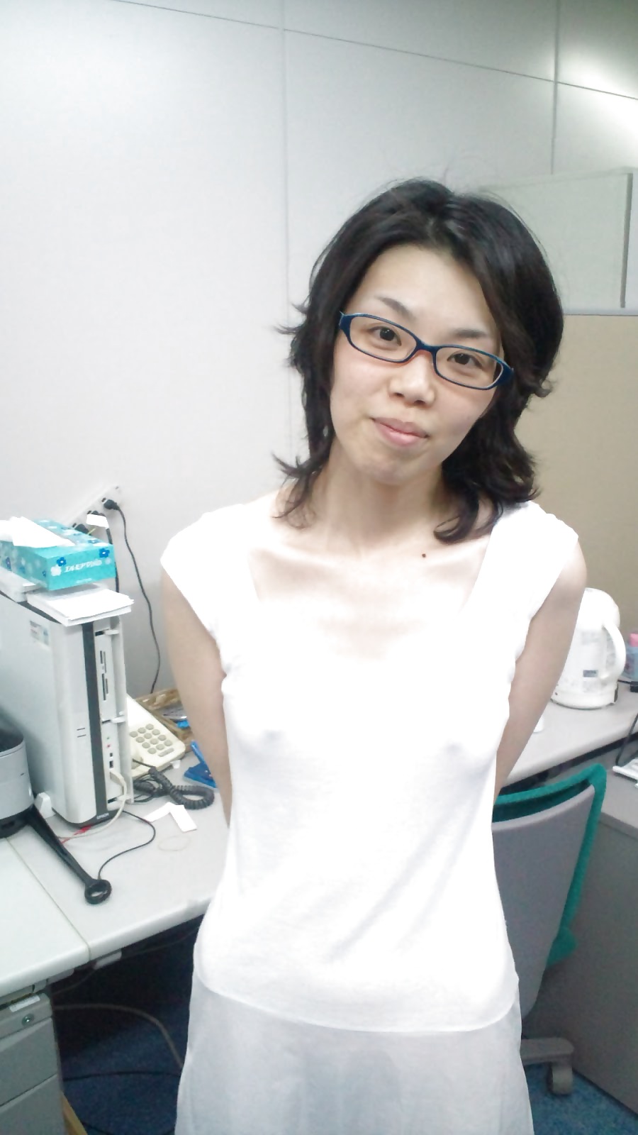 Japanese office girl flashing #11303306