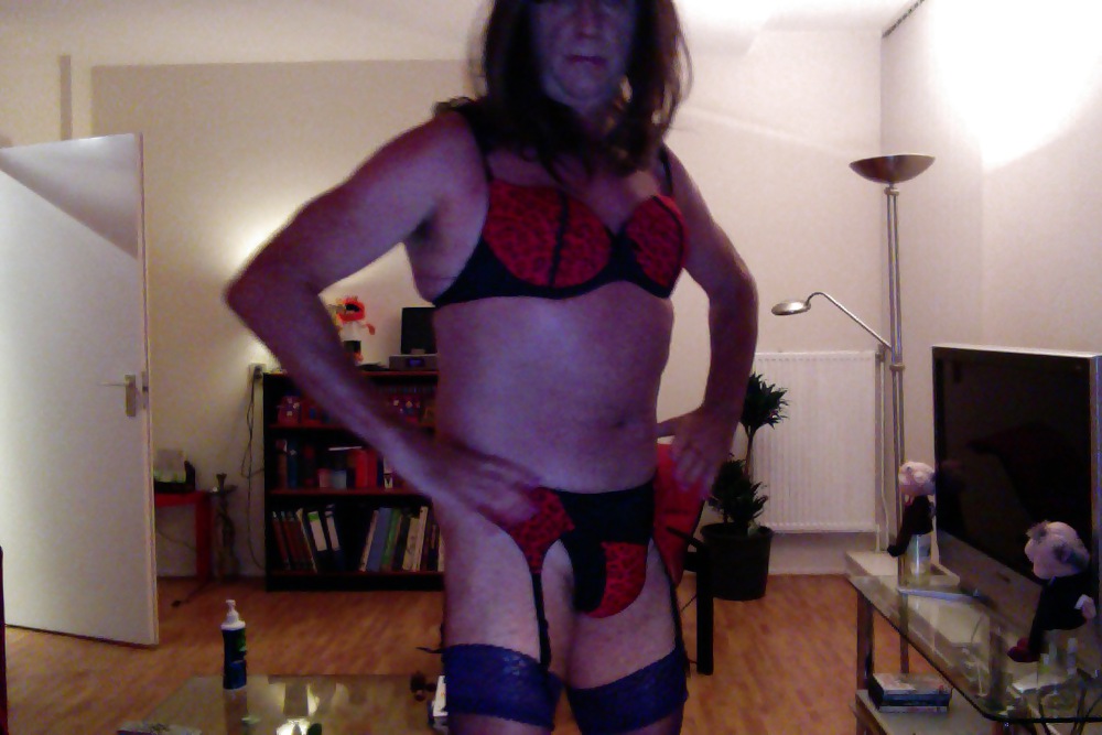 Red and black lingerie #13783598
