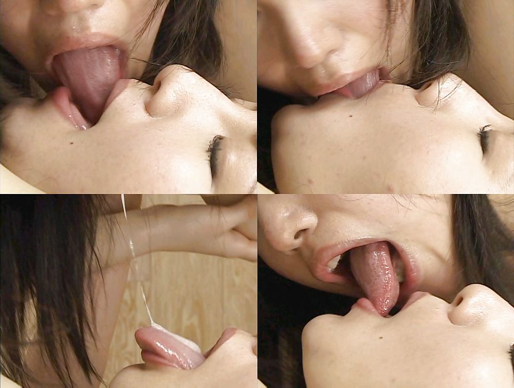 Japanese Lesbians Spit Swap  #11984252