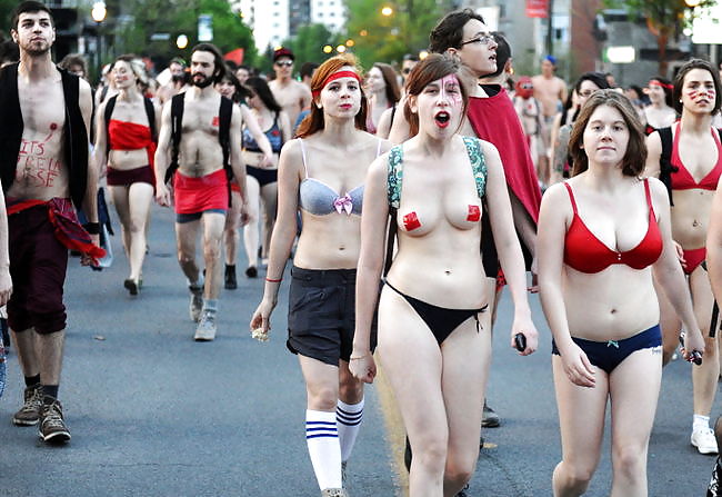 Manufestation montreal (half nude manifest)
 #11879281