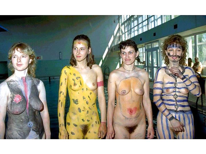 Nude painted ladies in public fetish gallery 14
 #17660094