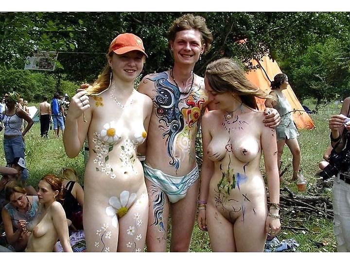 Nude painted ladies in public fetish gallery 14
 #17660407