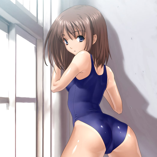 Hentai Nettes Mädchen In Der Schule Badeanzug #18421549