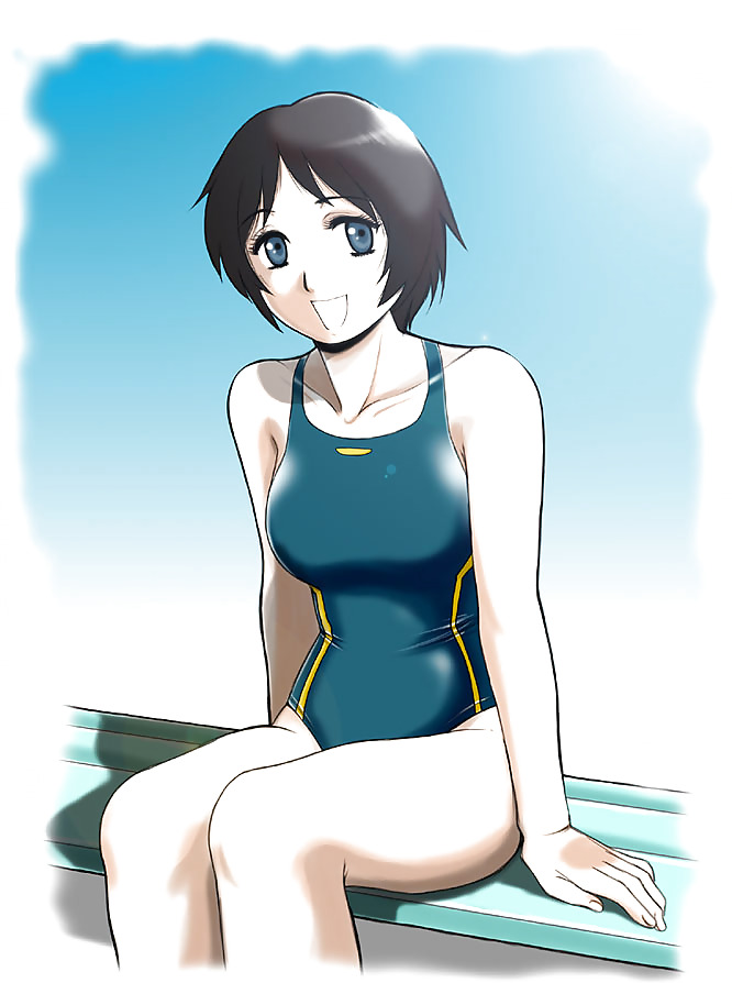 HENTAI Cute girl in School Swimsuit #18421576