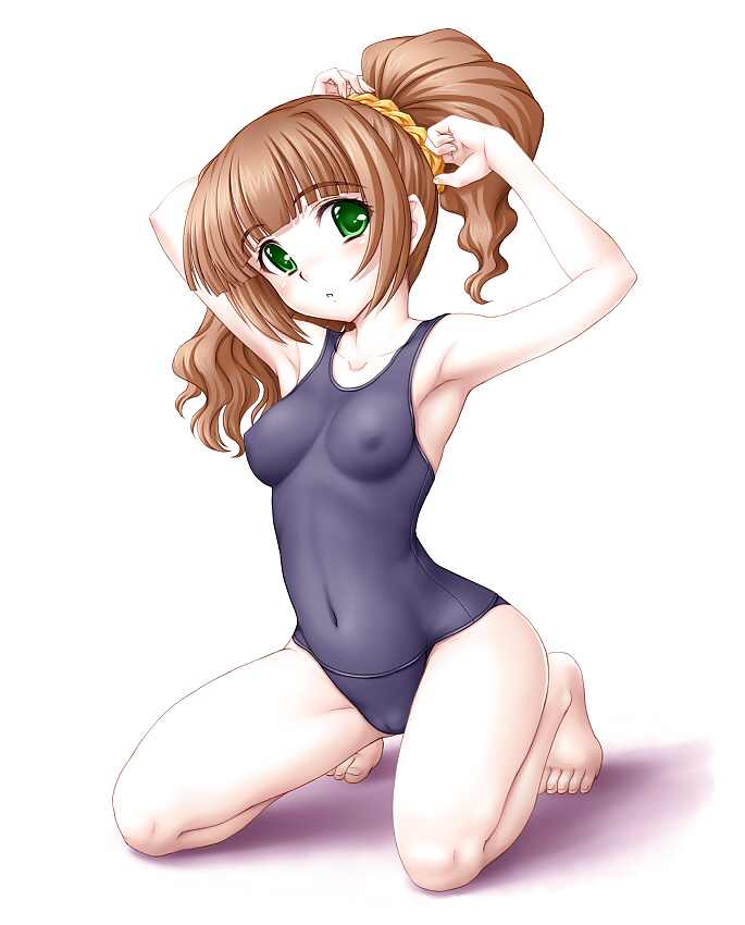 HENTAI Cute girl in School Swimsuit #18421593