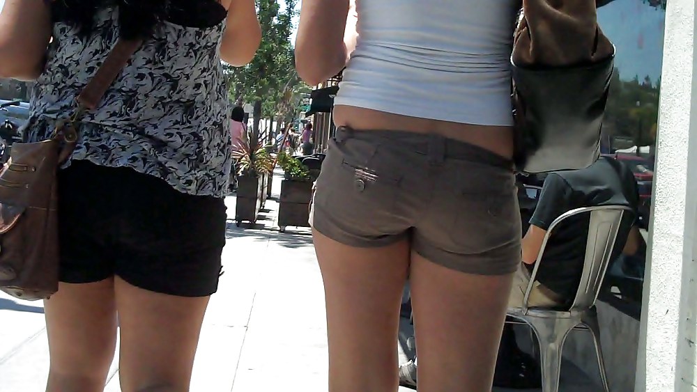 Nice ass & butt not in jeans but in short shorts #5310433