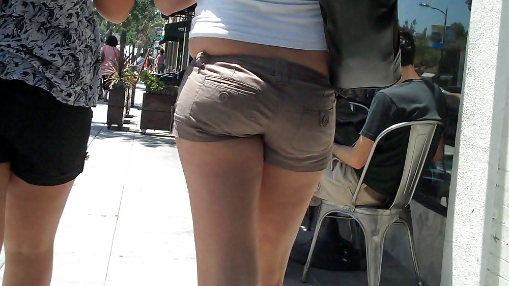 Nice ass & butt not in jeans but in short shorts #5310492