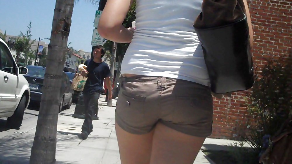 Nice ass & butt not in jeans but in short shorts #5310517