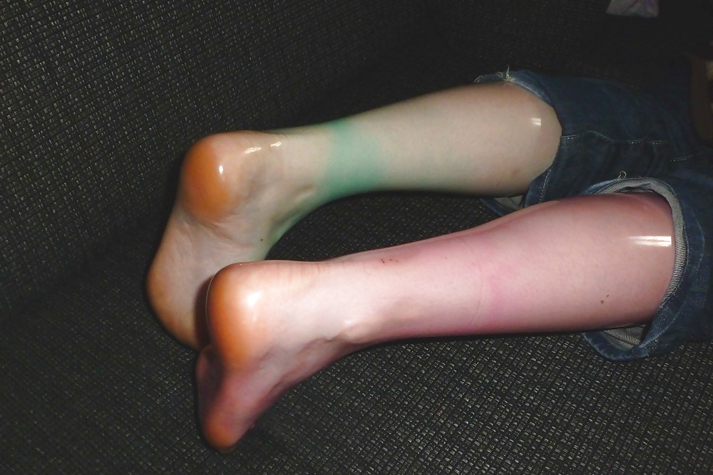 Ready for footjob - safer footjob condom feet #17763741