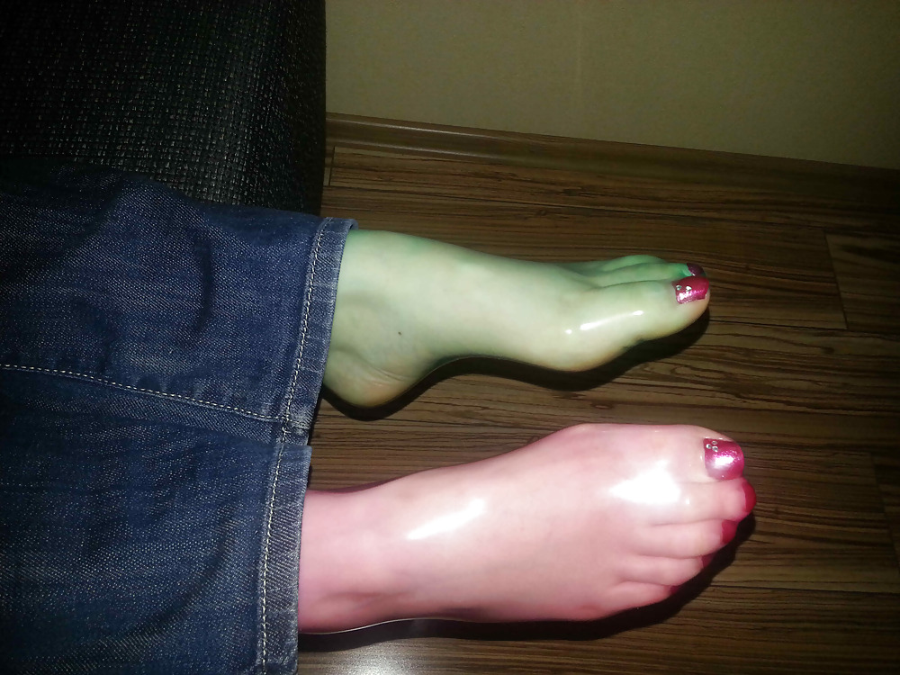 Ready for footjob - safer footjob condom feet #17764196