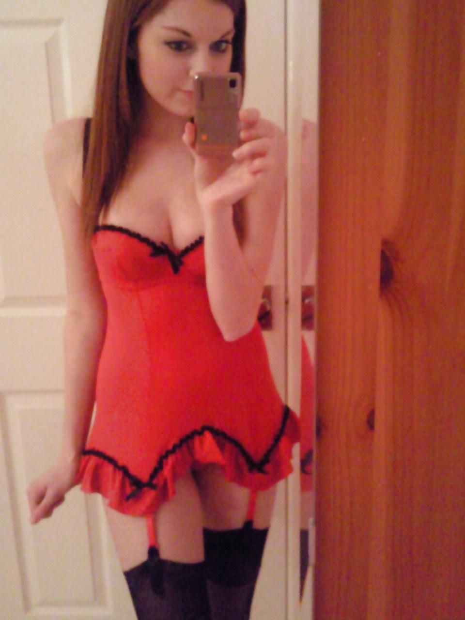 Me in black and sexy red outfit! #12981340
