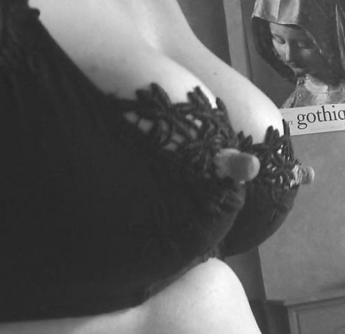 Tits over the bra #89995