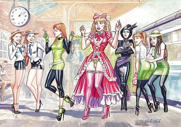 Feminization and sissy toons II, realy girly!! #3233762