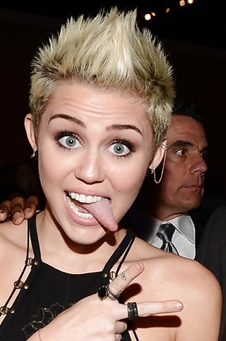 I want Miley's tongue up my ass #22304477