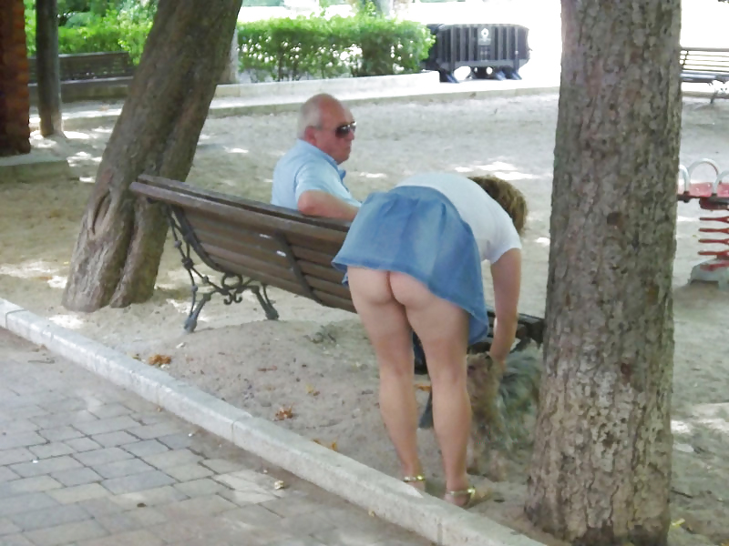 Sluts upskirt and nude on benches 2 #13047924