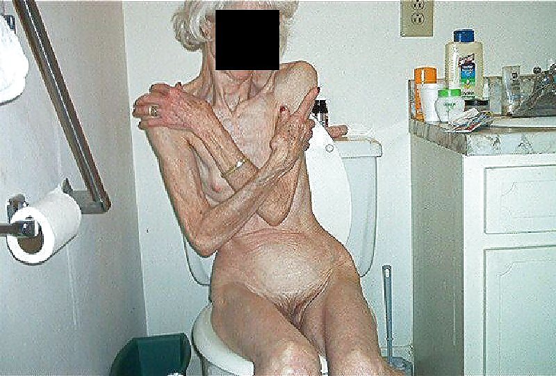 EXTREMELY SKINNY AND VERY OLD HAIRY GRANNY #15429471