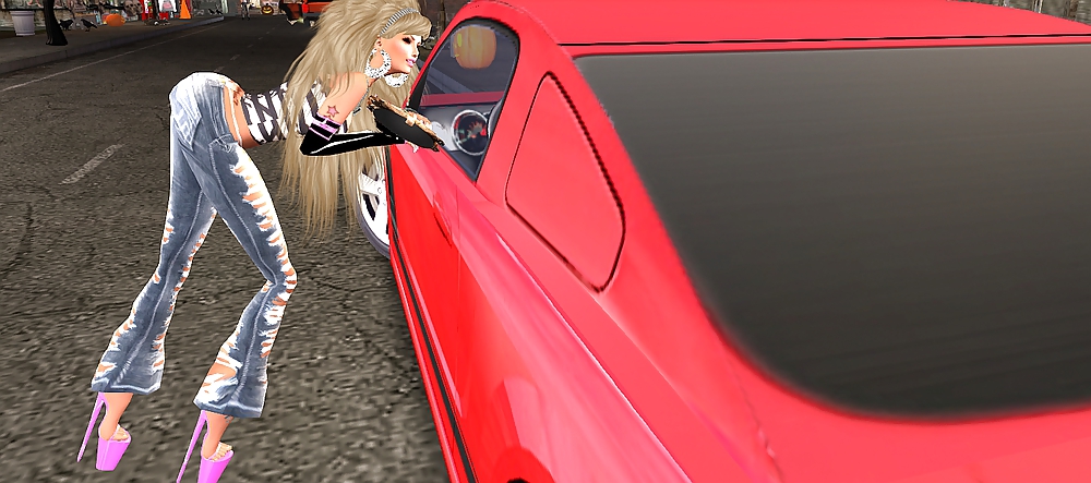 Blond German Barbie Fucks Giant Black Cock On Car In Public #11859746