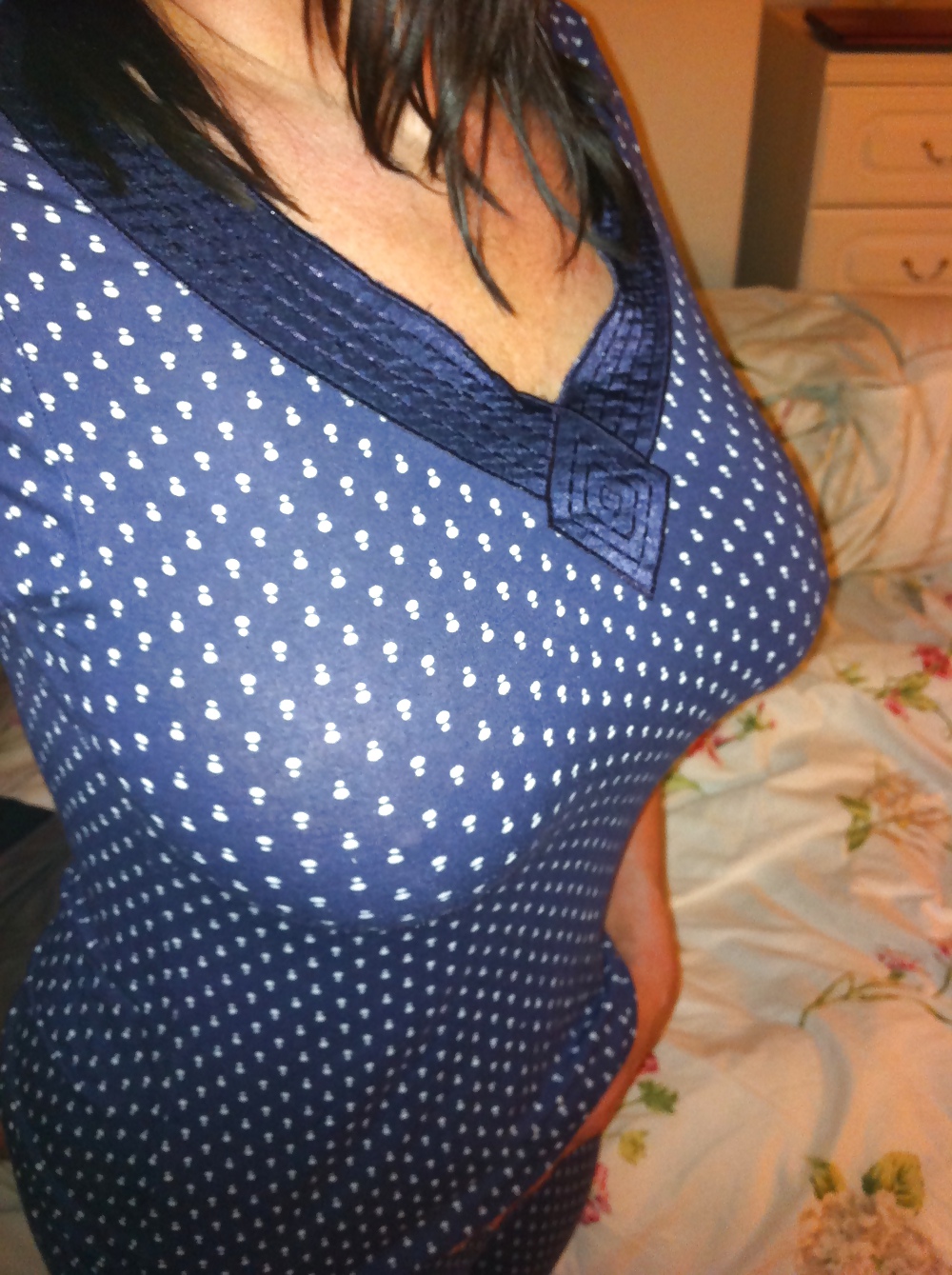 Sinful Gf,s horny spacious titties ready for bed