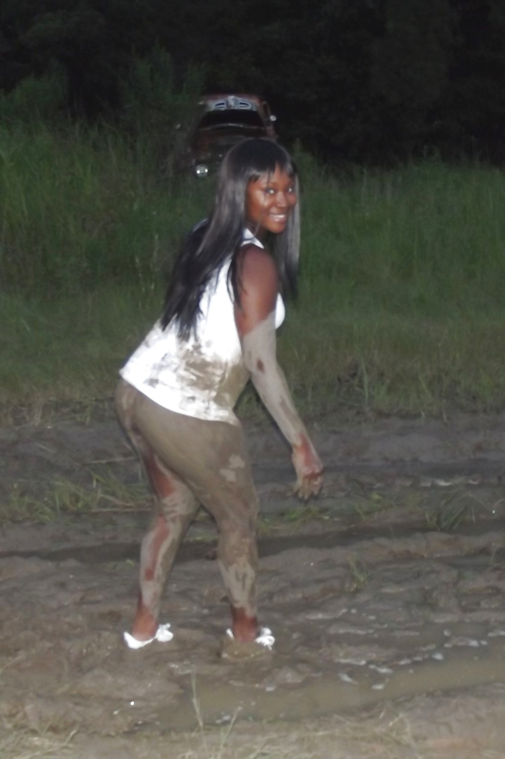 Black Girl From Georgia Backwoods Loves Playing In Mud #17308384