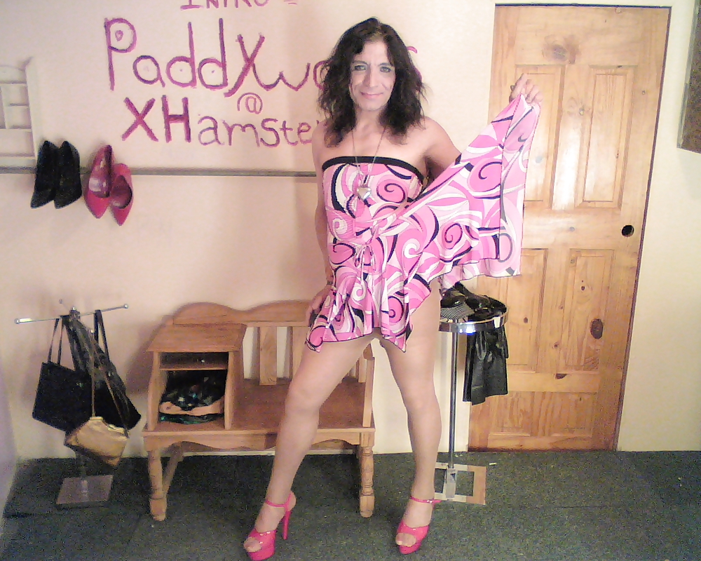 Pink and black mini tube dress #4242538