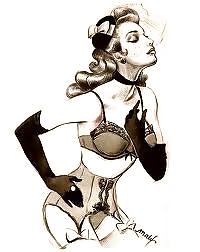 Dibujos eróticos del pasado (vintage) -l1390-
 #11177036