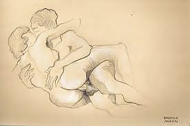 Erotic Drawings From The Past (Vintage) -L1390- #11177042