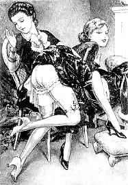 Erotischen Zeichnungen Aus Der Vergangenheit (vintage) -l1390- #11177088