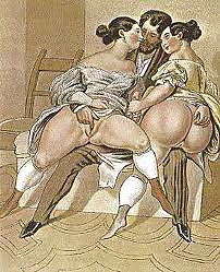 Erotic Drawings From The Past (Vintage) -L1390- #11177119