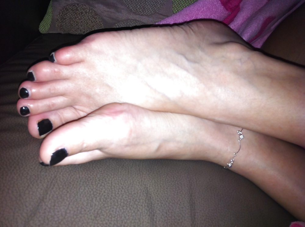 More pics of my girlfriends cute feet, i luv cumin over #8567661