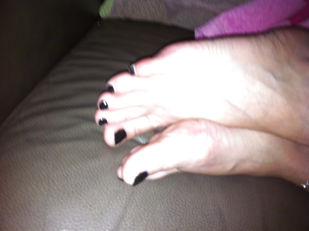 More pics of my girlfriends cute feet, i luv cumin over #8567673