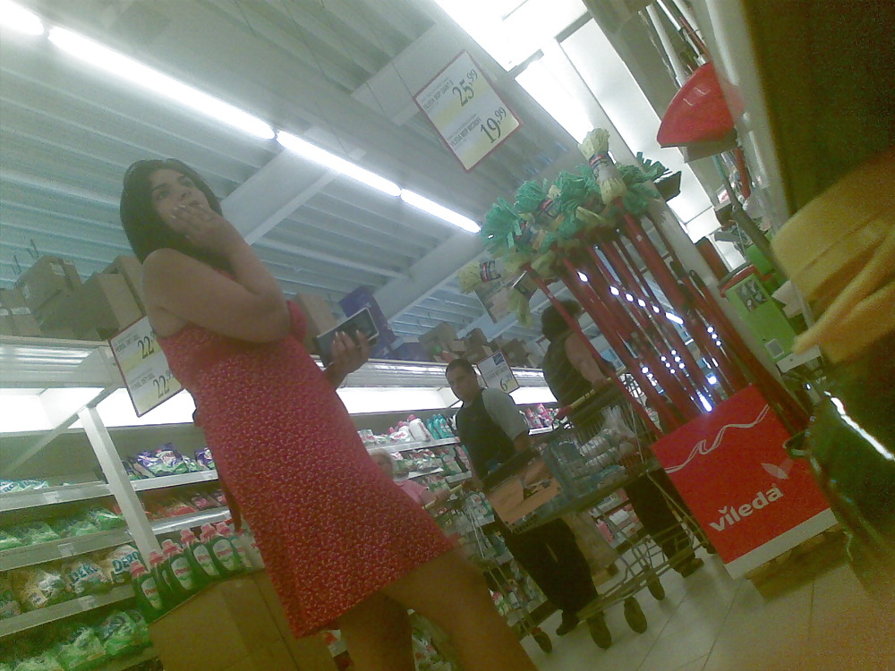Upskirt in supermarket romania #1318956