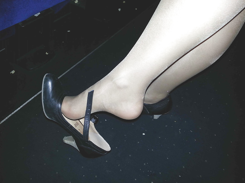Nite out and worn nylons #17459064