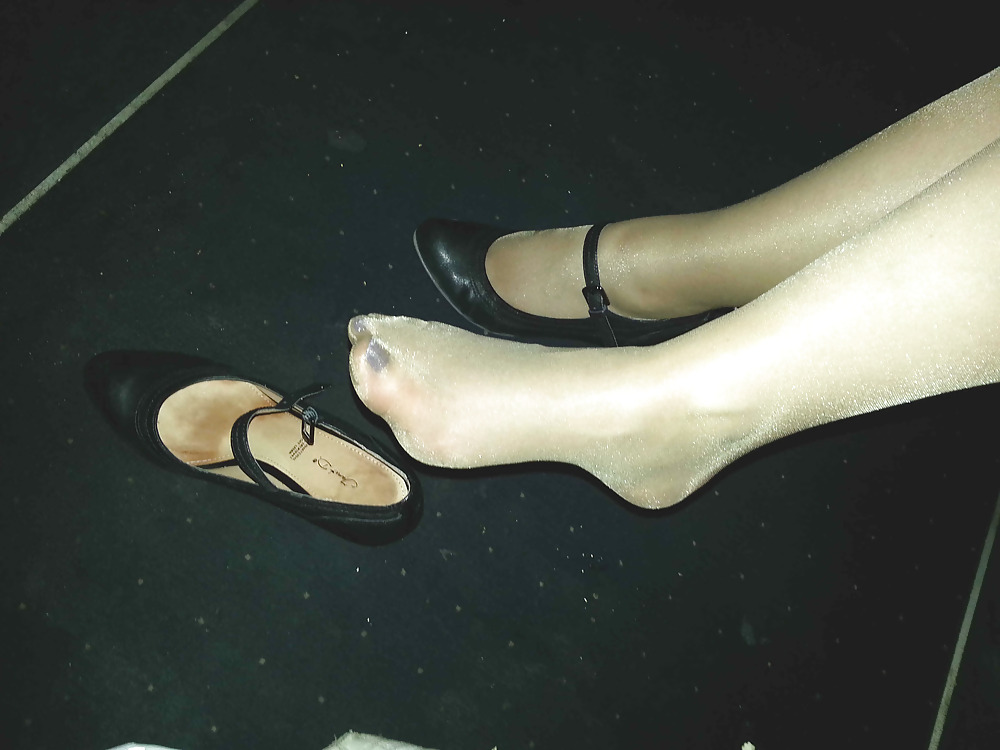 Nite out and worn nylons #17459123