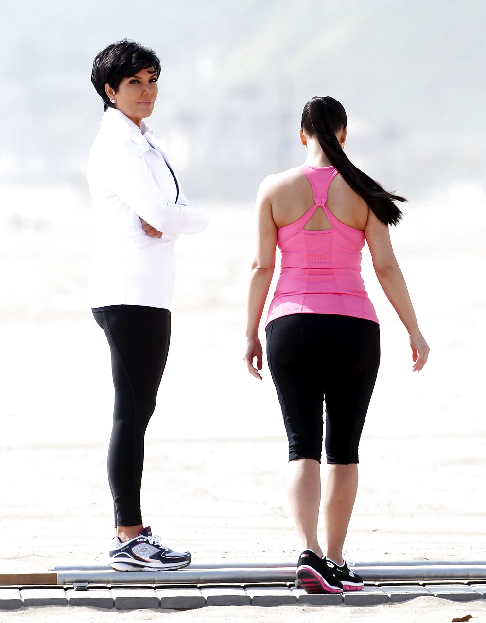 Kim Kardashian Skechers Commercial Set in Santa Monica #3480526