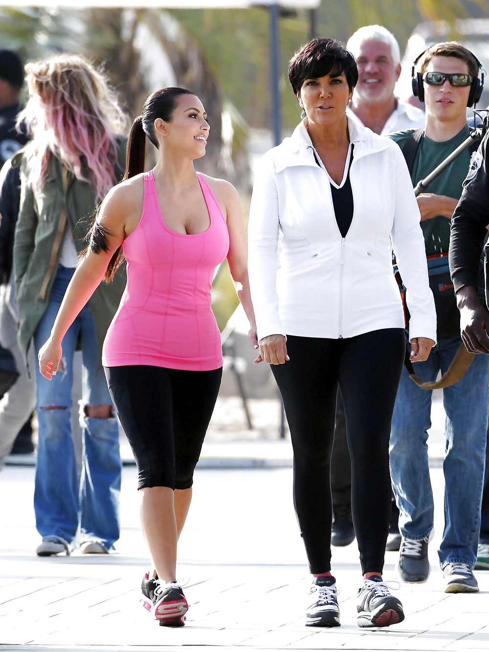 Kim Kardashian Skechers Commercial Set in Santa Monica #3480560