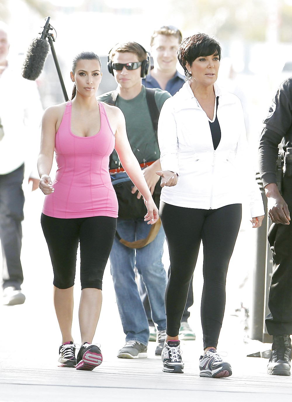 Kim Kardashian Skechers Commercial Set in Santa Monica #3480607