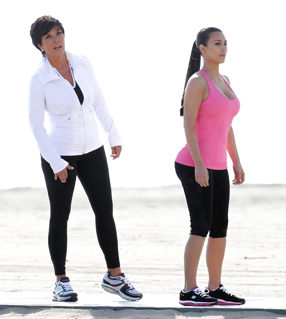 Kim Kardashian Skechers Commercial Set in Santa Monica #3480645