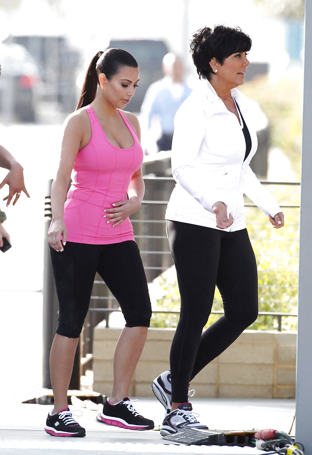 Kim Kardashian Skechers Commercial Set in Santa Monica #3480678
