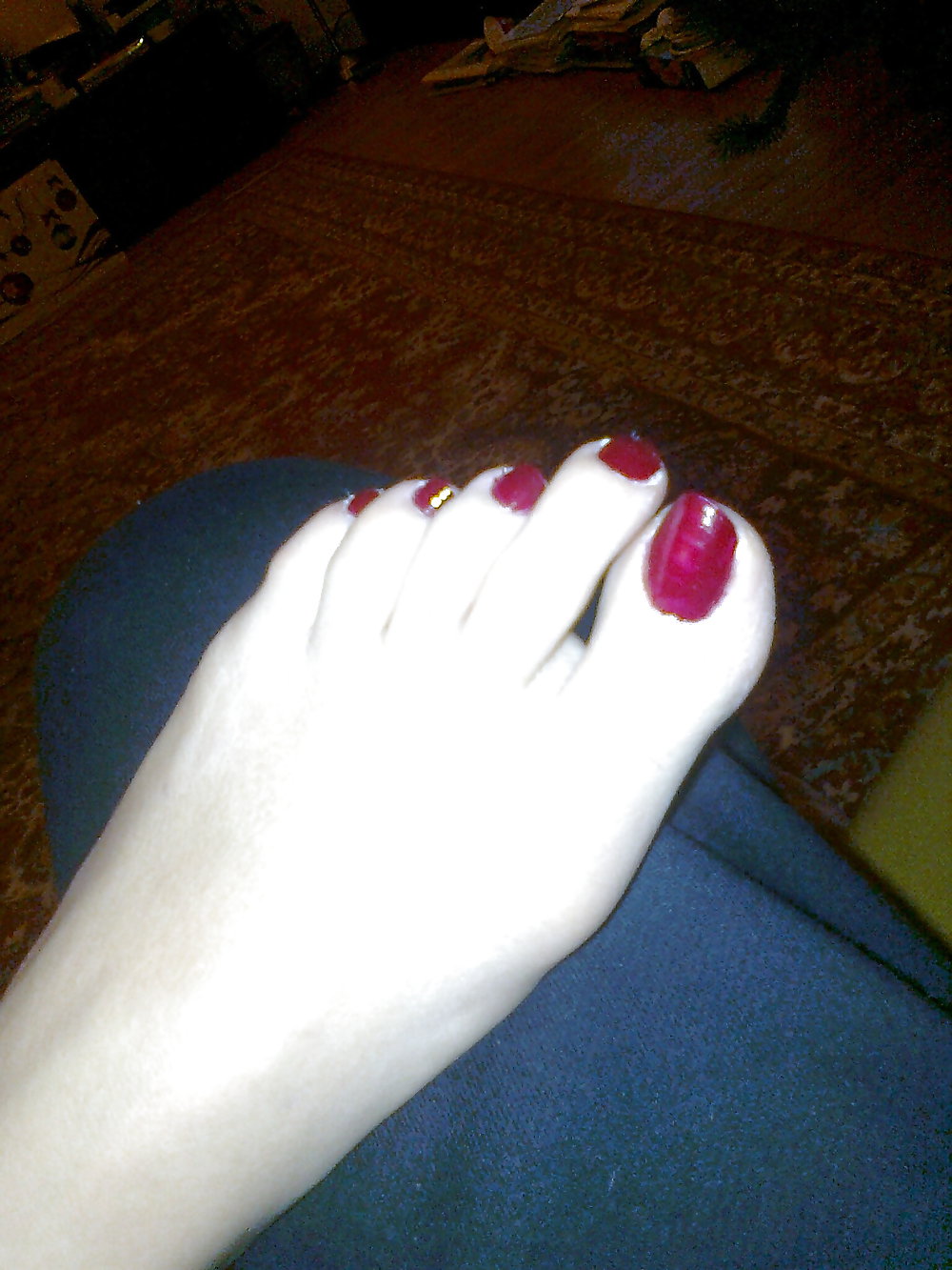 Christmas fresh red hot pedicure #8560800