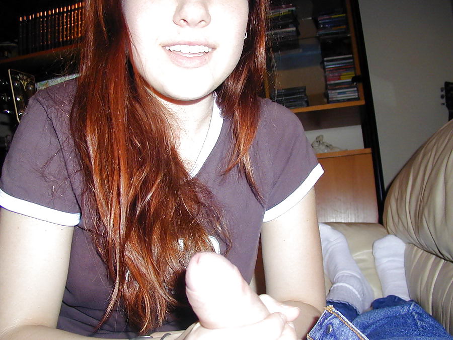 Sweet young redhead blows her BF #22018570