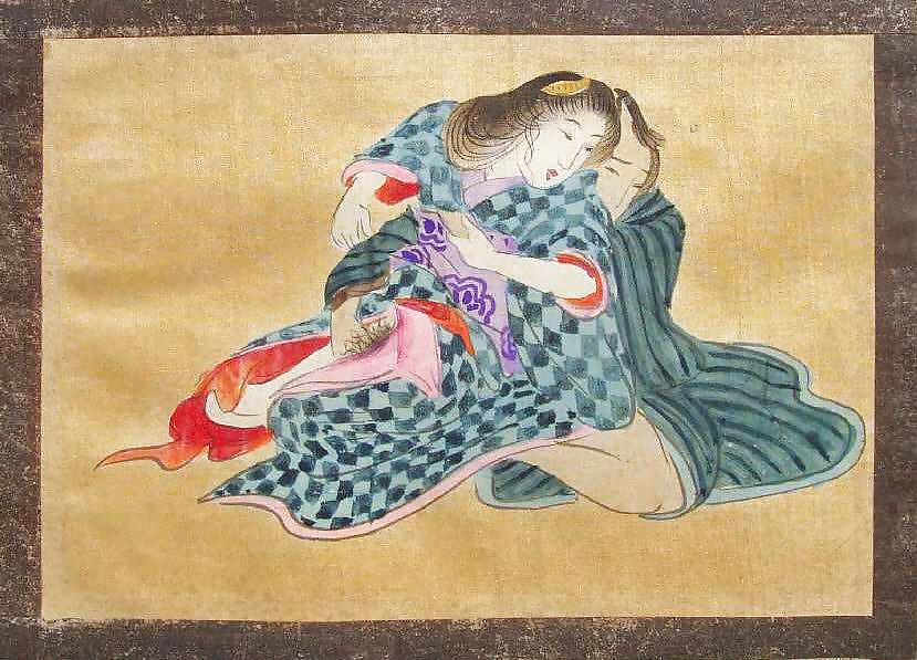 Arte giapponese shunga 9 - dipinti su seta
 #6494175