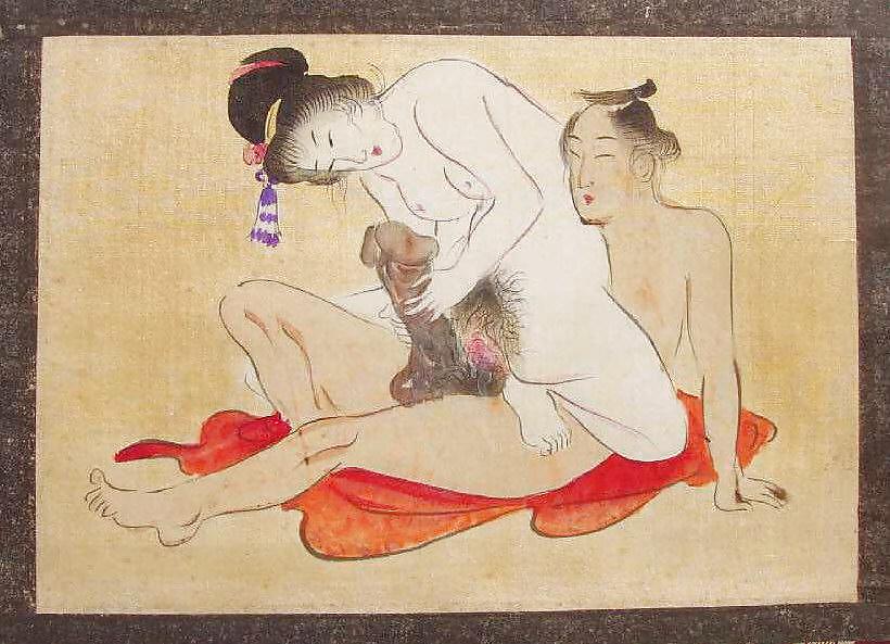 Arte giapponese shunga 9 - dipinti su seta
 #6494181