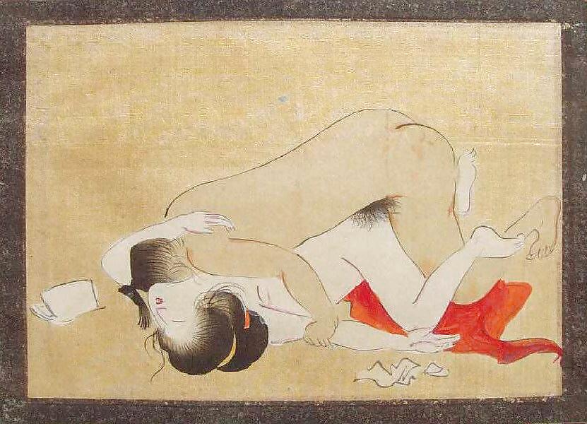 Japanese Shunga Art 9 - Paintings on Silk #6494187